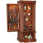 Secret compartment drawer in furniture for long guns