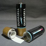 Battery stash safe with secret compartment
