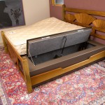 Secret safe stash compartment under bed for gun and valuable storage