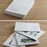 Documents stashed in secret paper stack compartment
