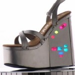 Platform shoe with secret stash compartment