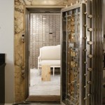 Stainless steel bank vault door