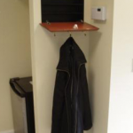 Hidden In-Wall Safe Concealed as Coat Rack