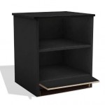 Nightstand with secret compartment diversion safe in base