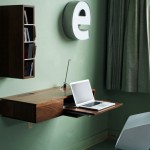Wall Shelf Conceals Hidden Compartment Desk Large shelf with secret compartment furniture
