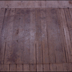 Secret trap door hidden in stage