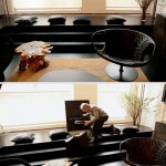 Hidden storage under bench / shelf