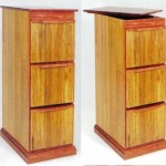 Hidden Stash Compartment in Top of File Cabinet