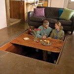 Hidden Dining Room in Floor