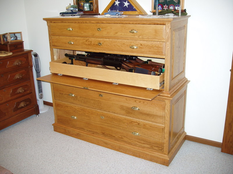 Furniture with Hidden Gun Cabinet
