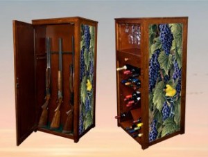 Secret Gun Cabinet Behind Wine Rack Stashvault