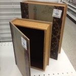 Hidden Compartment Inside Faux Wooden Book