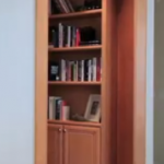 Swing-in custom secret bookcase door