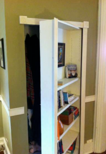 DIY Tutorial on Making a Hidden Bookshelf Door