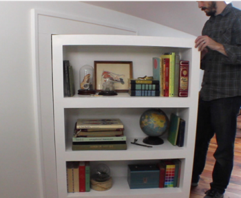 How to build a secret bookcase door