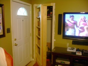 Hidden Swing-Out Bookcase Door