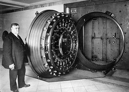 Large Diebold bank vault door