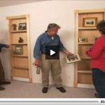 How to turn closet door into bookcase