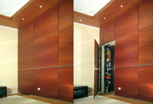 Hidden Door Wall Panel