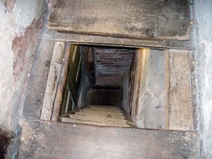 Hidden Priest Hole Beneath Trap Door