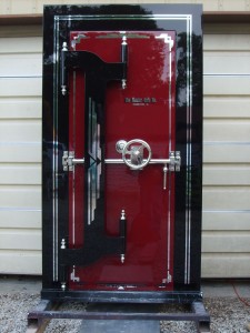 Antique Mosler Safe vault door