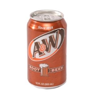 A & W Root Beer secret stash can