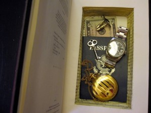 Secret book safe with watches