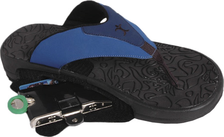 Shoes with secret compartments in sole