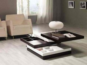 Coffee table with hidden compartments