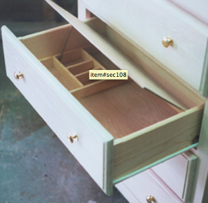 False bottom drawer in dresser