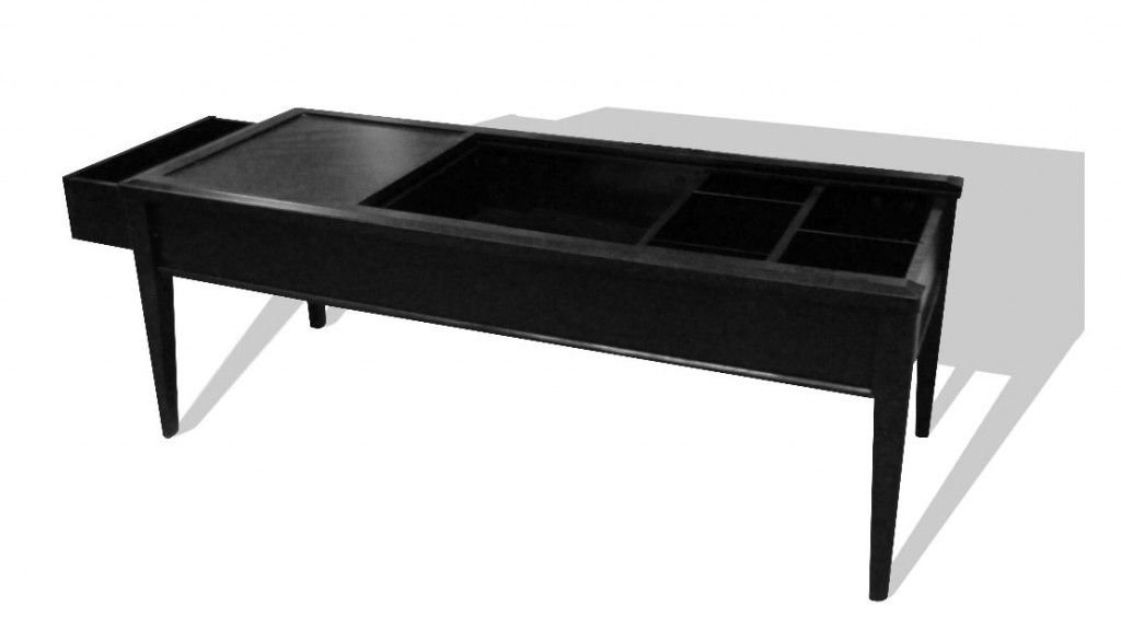 Coffee table with hidden compartment diversion safes