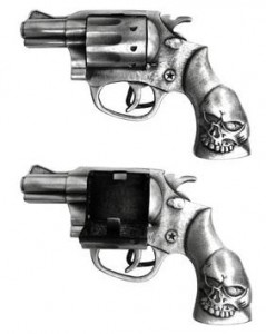 Secret Stash Compartment in Revolver Belt Buckle