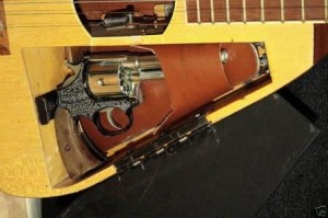 Custom Italian Guitar with Secret Gun Stash Compartment