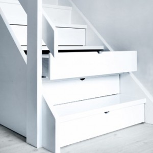 Storage Drawers Concealed Under Steps