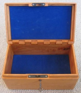 Custom made false bottom box
