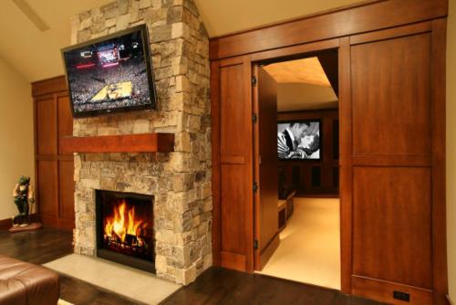 Hidden Wall Panel to Home Theater Room
