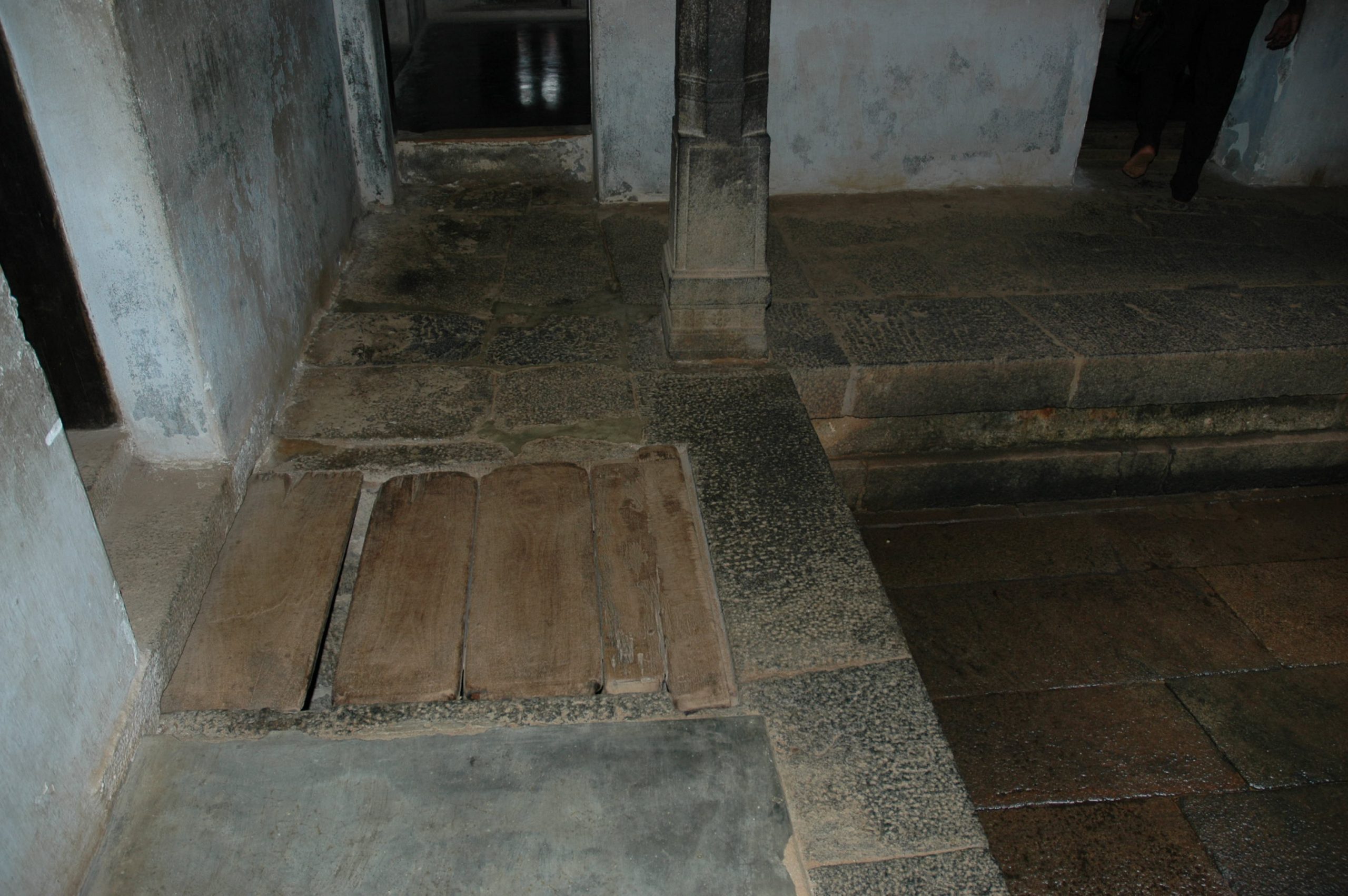 Secret trap door in Padmanabhapuram Palace