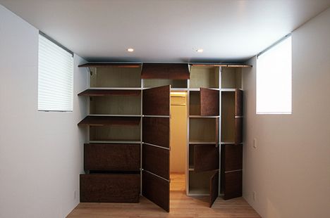 Hidden door, drawers and shelves all visible when open