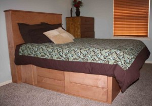 Bed with hidden compartment for shotguns, pistols and other valuables