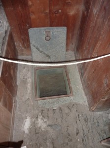 Trap door leads to secret room in Castle Menzies