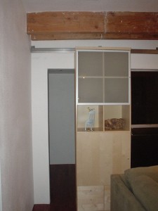 Bookcase as Secret Sliding Door