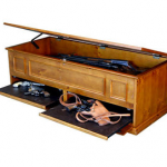 Long Gun Storage in Hidden Compartment Furniture