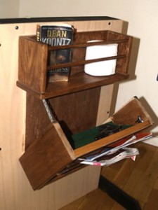 Secret Gun Compartment Magazine Rack