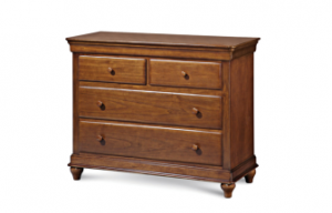 Furniture with hidden side drawer