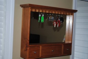 Keyring Rack with Gun Compartment