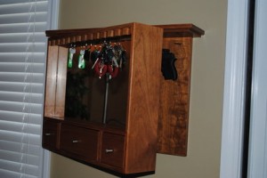 Keychain Rack with Hidden Gun Storage