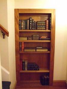 Hidden Bookshelf Door to Library