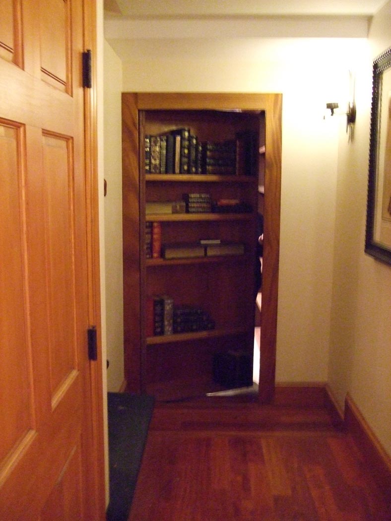 Secret Bookcase Door Reveals Hidden Library