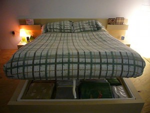 Adding Hidden Storage Under Bed