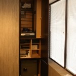 Wall Panel Opens to Closet and Safe